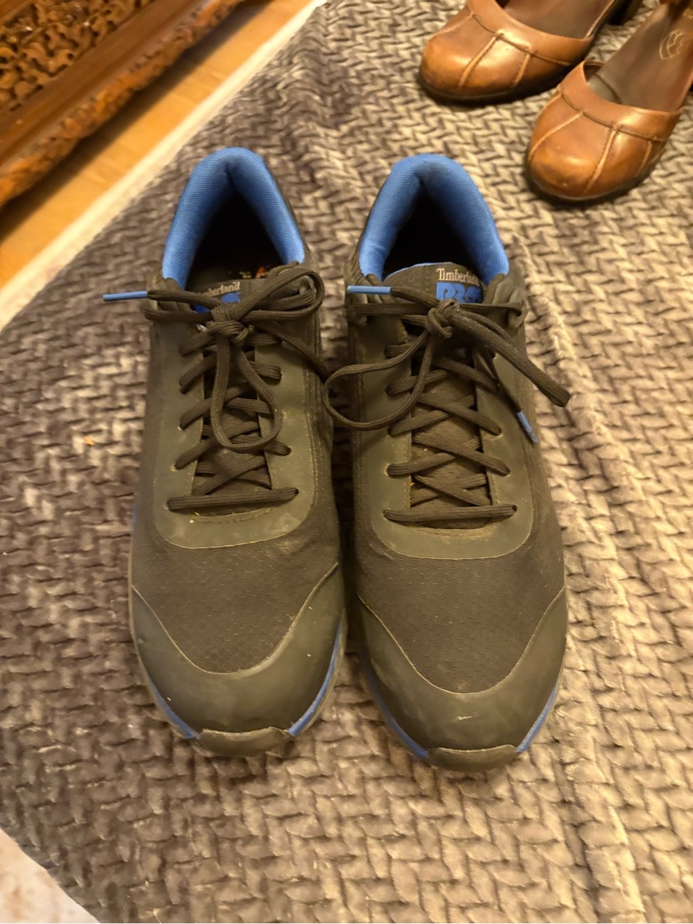 Timberland PRO Black Sneakers with Blue Lining